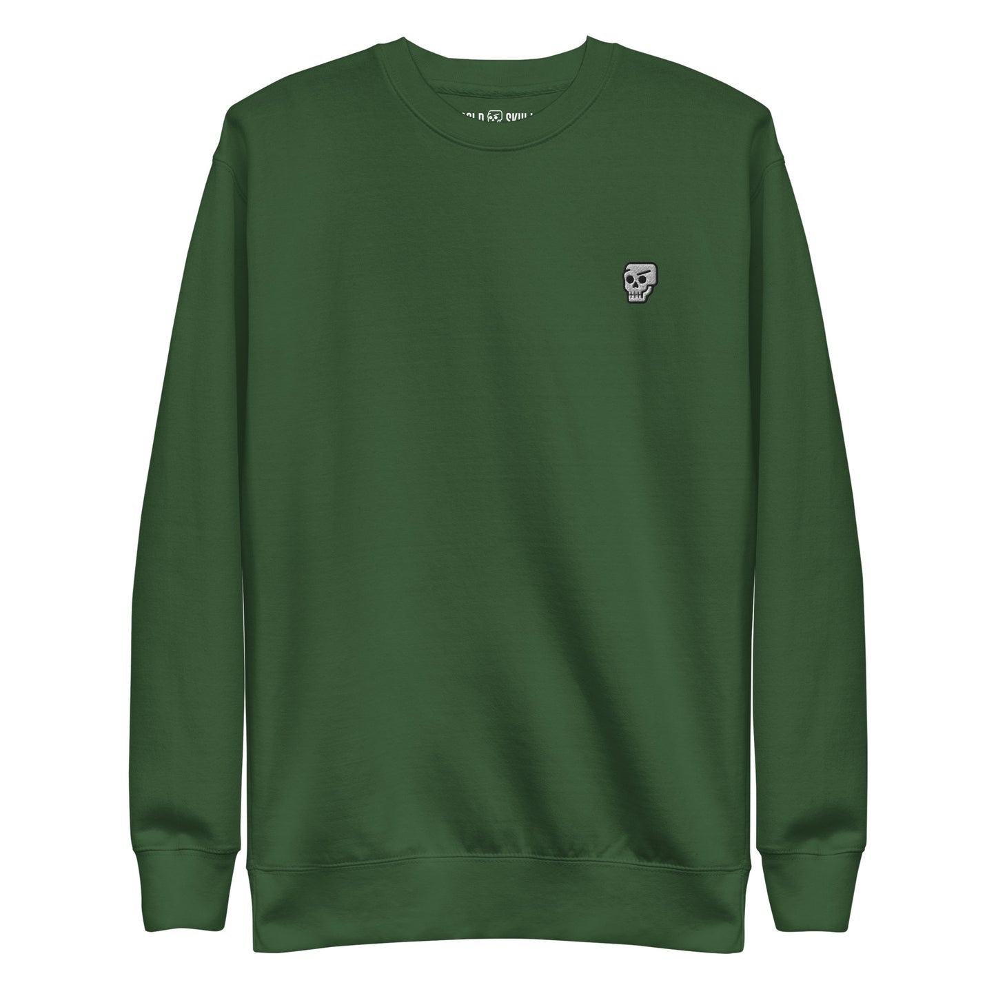 Bold Skull Embroidered Sweatshirt