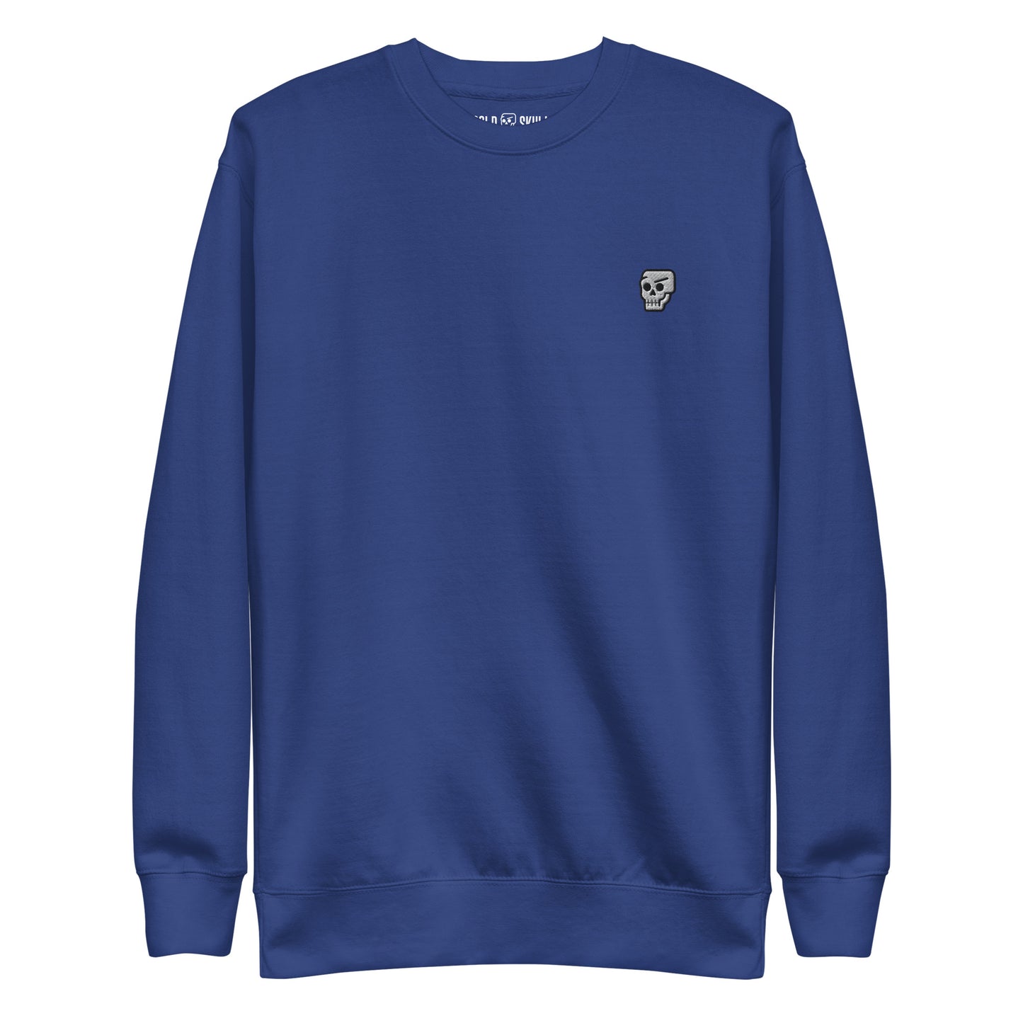 Bold Skull Embroidered Sweatshirt