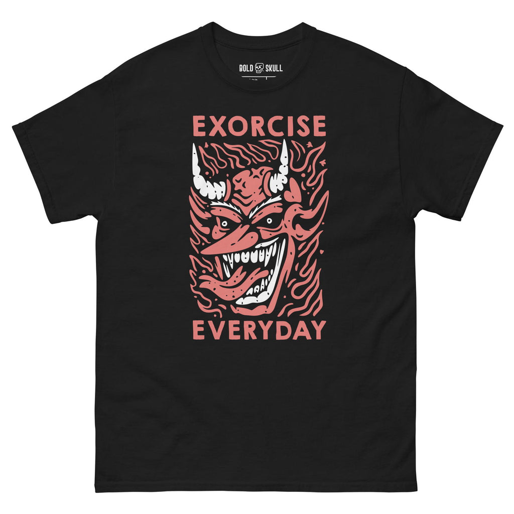 Exorcise Everyday T-shirt - Bold Skull - 