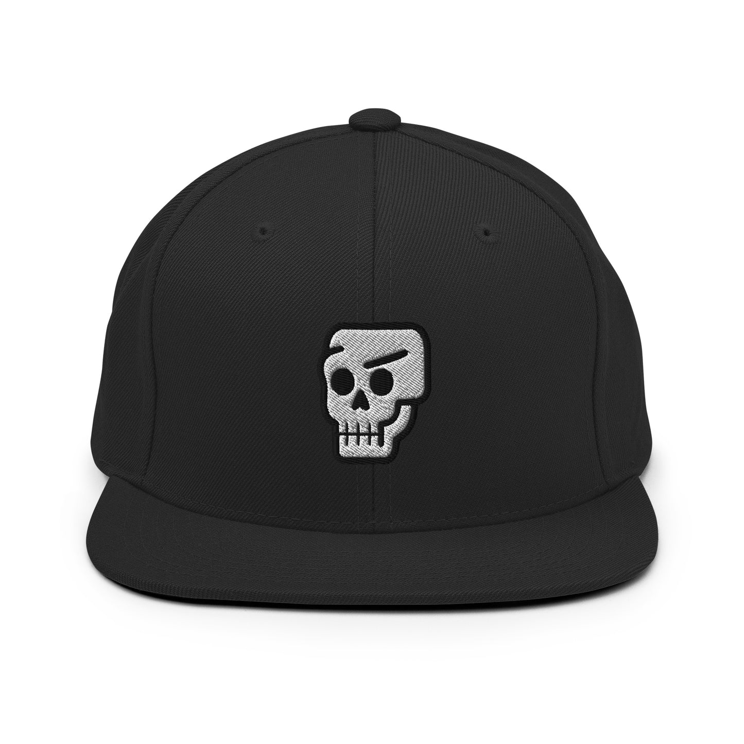 Bold Skull Snapback Cap