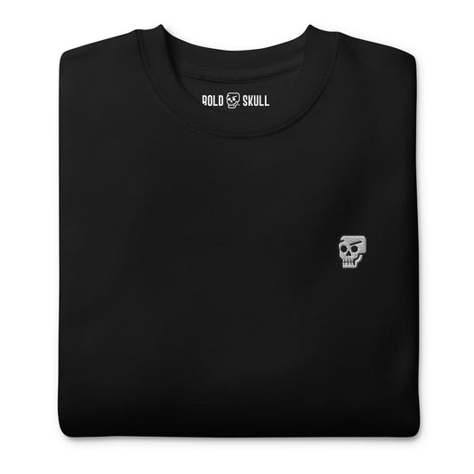 Bold Skull Embroidered Sweatshirt