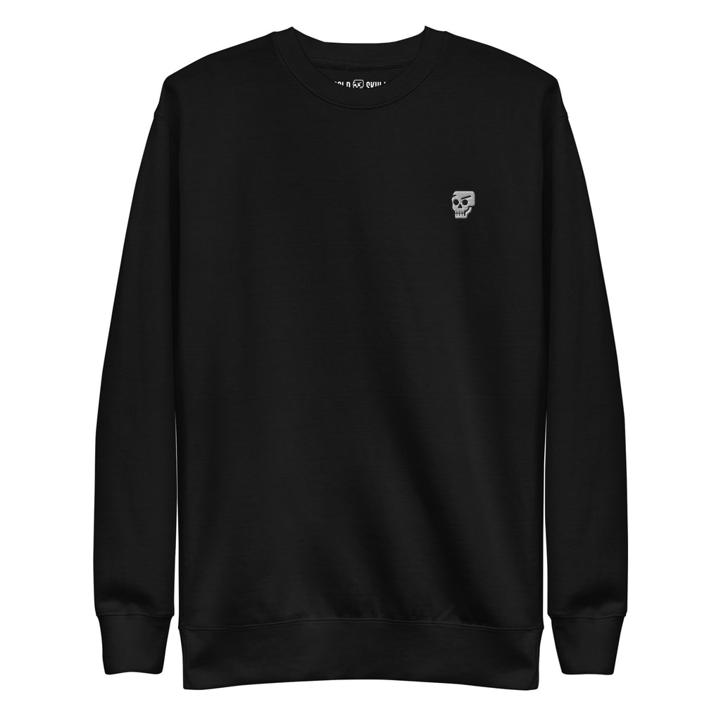 Bold Skull Embroidered Sweatshirt