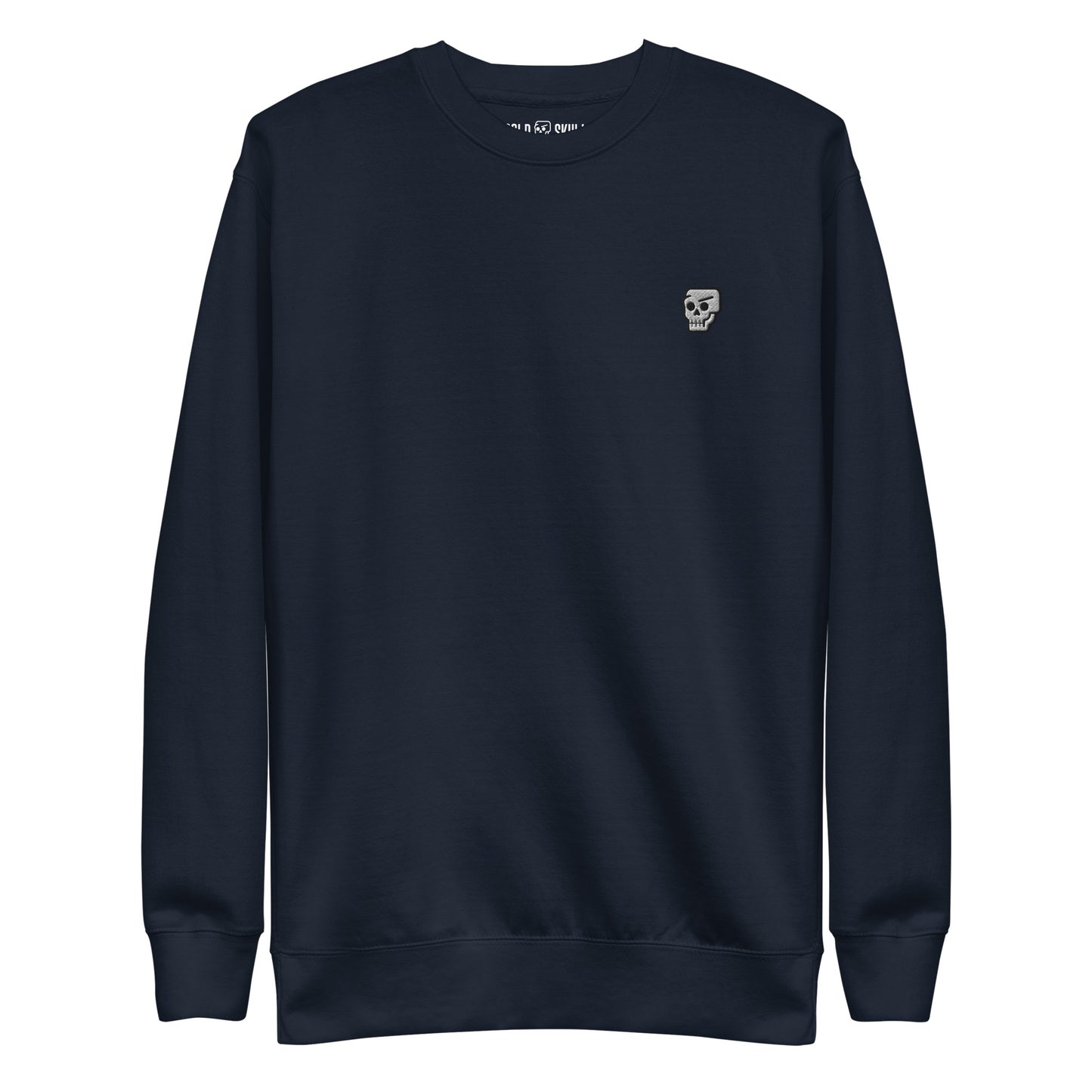 Bold Skull Embroidered Sweatshirt